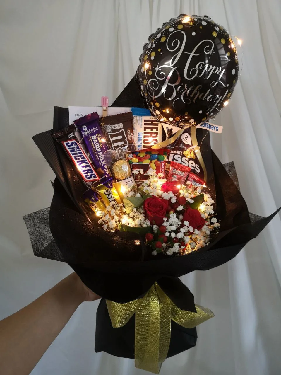 Black Classic Galaxy Chocolate – Chocolate & Rose Gift Box | Florist in Kajang