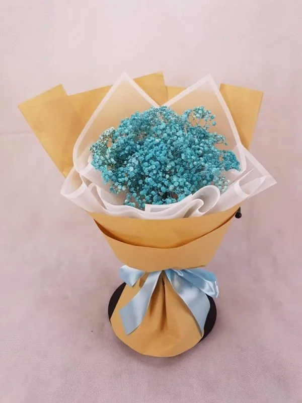 Breezing Baby – Tiffany Blue Baby Breath Bouquet | Florist in Kajang