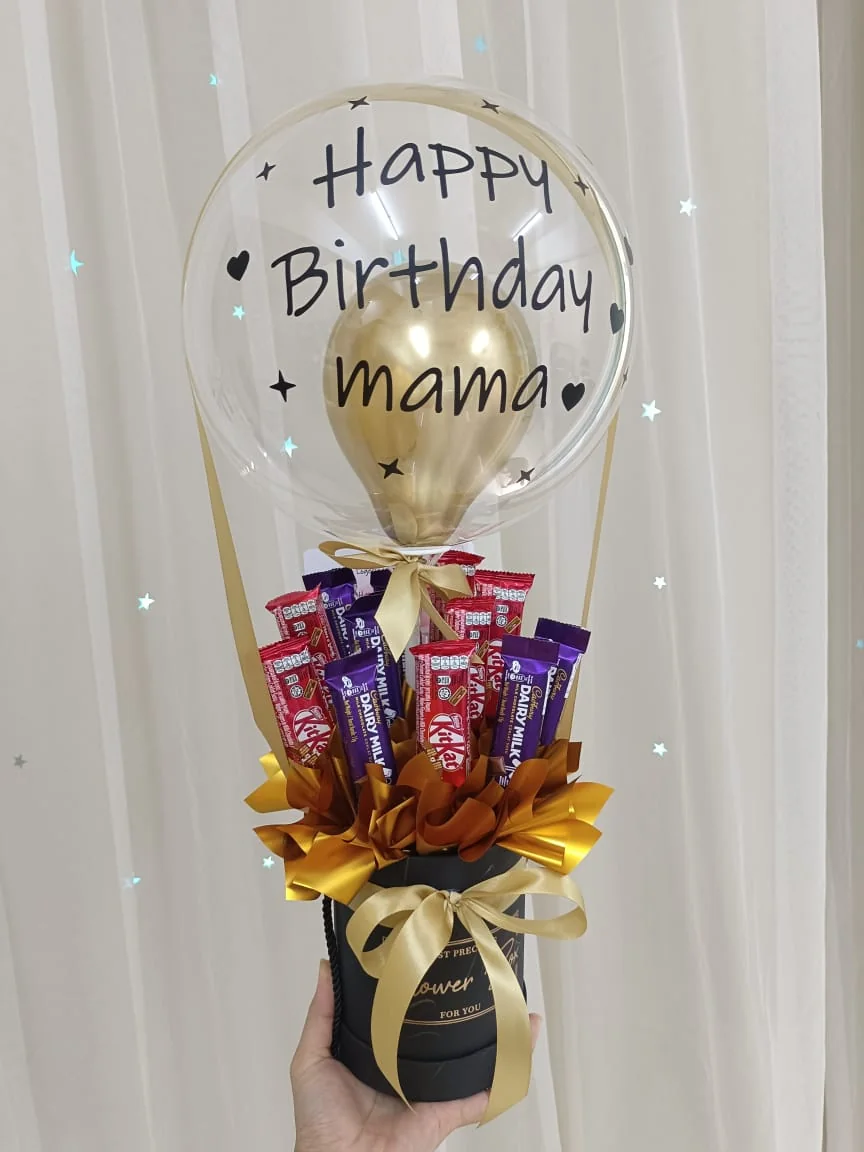 Happy Chocolate Box | Chocolate & Balloon Gift | Florist in Kajang