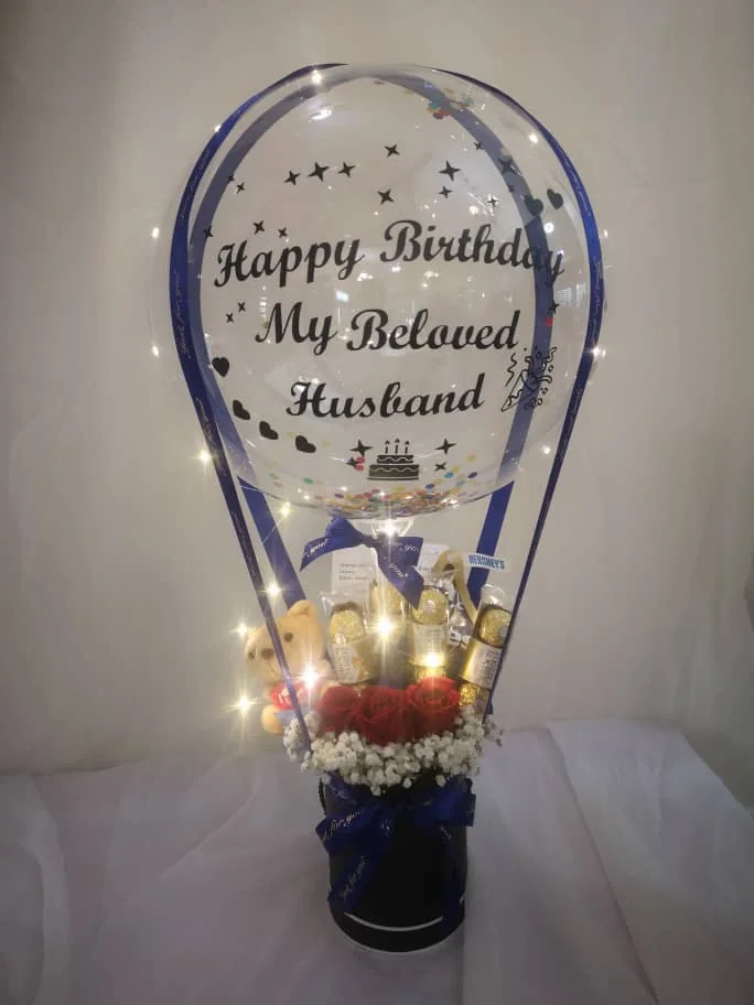 Hot Air Balloon Chocolate Box – Flowers & Chocolates | Florist in Kajang