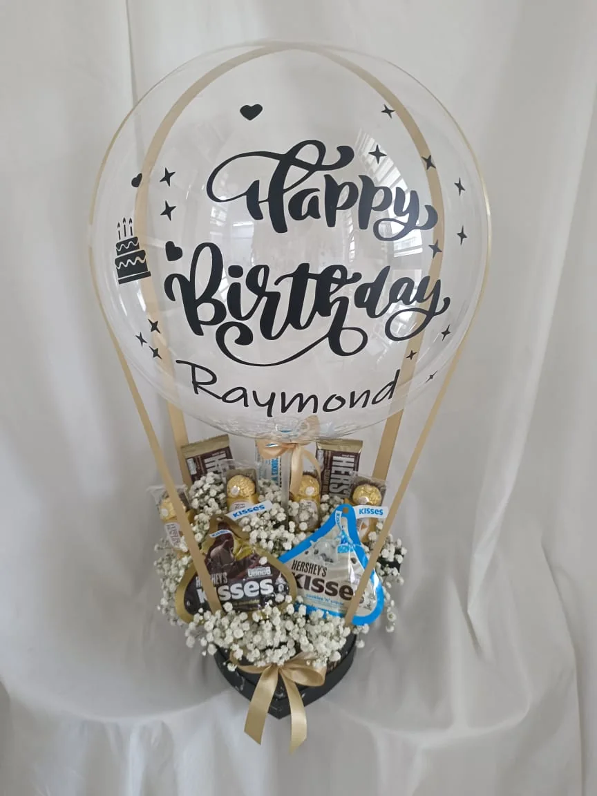 Mixed Chocolate Hot Air Balloon – Unique Gift | Florist in Kajang