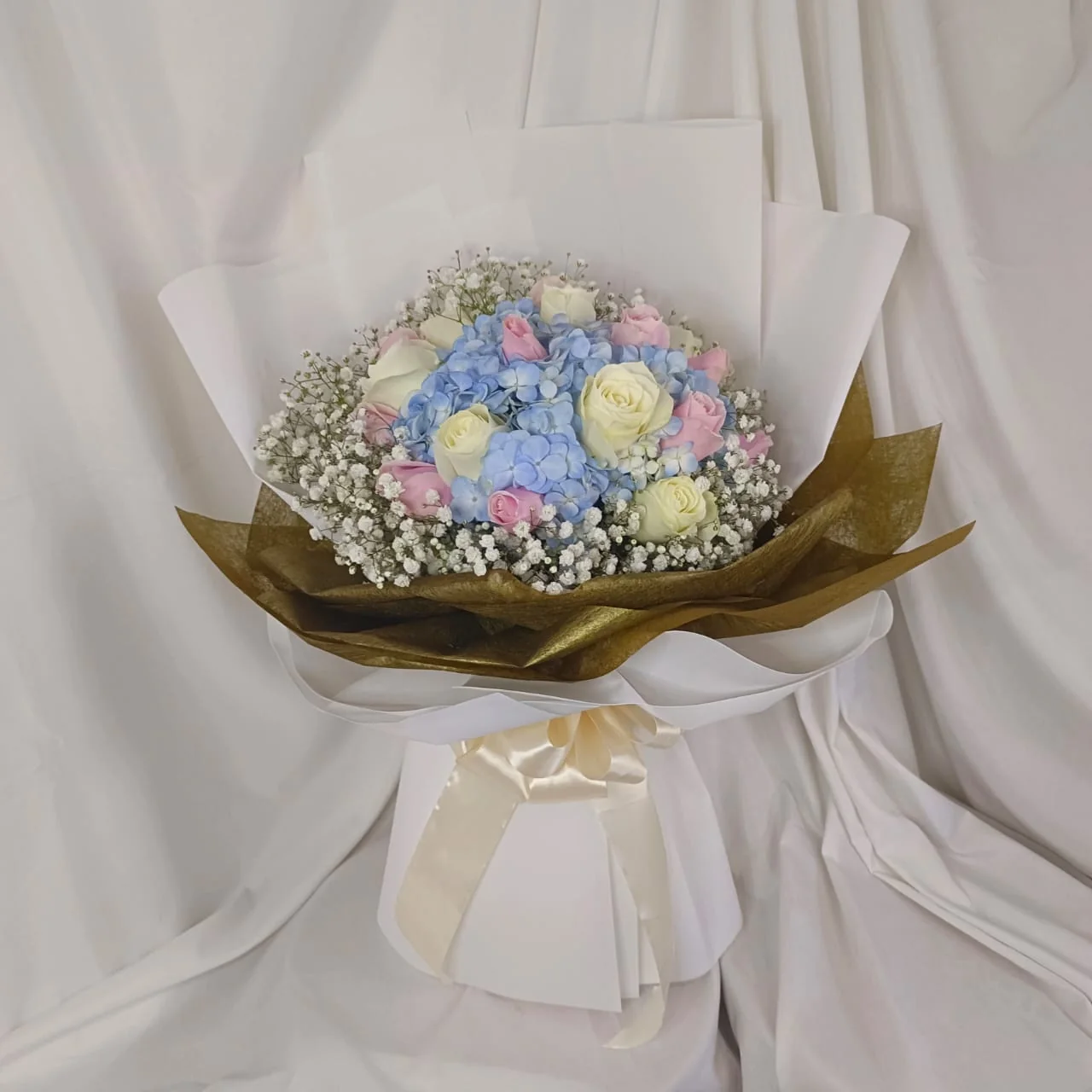 Pastel Perfection Hydrangea Bouquet | Elegant Flowers in Kajang