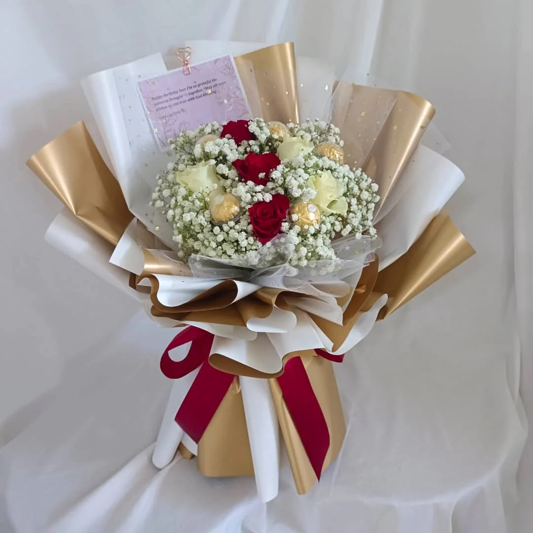 Petal By Petal – Roses & Chocolates Bouquet | Florist in Kajang