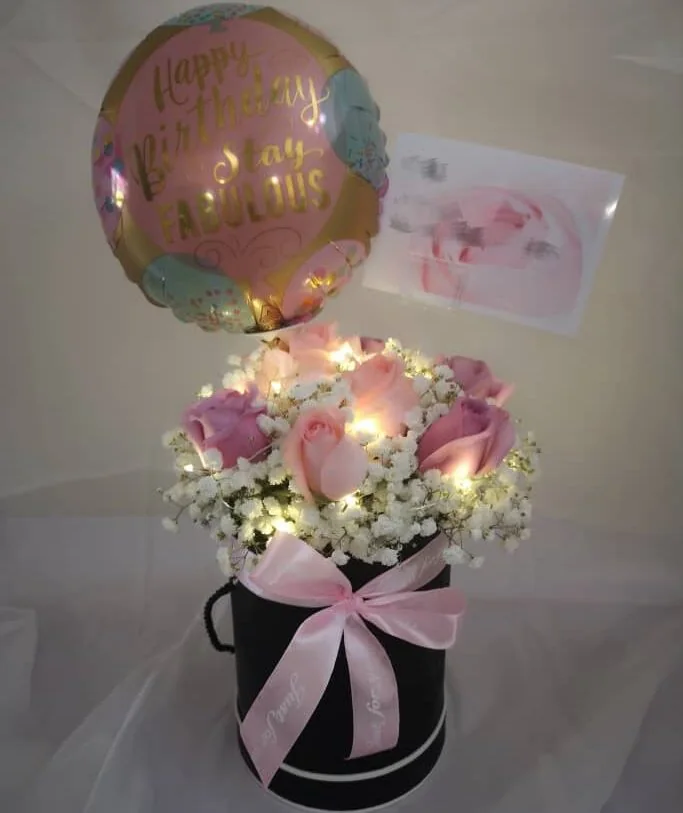 Stay Fabulous Flower Box – Birthday & Surprise Gift | Florist in Kajang