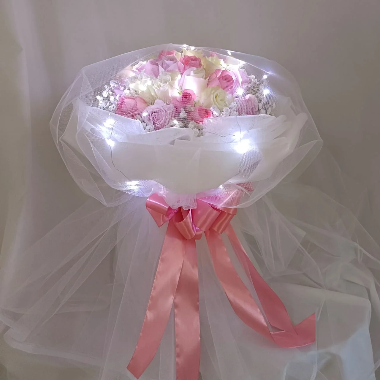 Sweetest Bouquet – 33 Roses with LED Light | Florist in Kajang