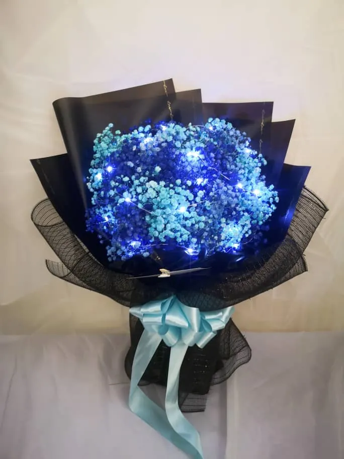 Wintry Celebration Baby Breath Bouquet | Florist in Kajang