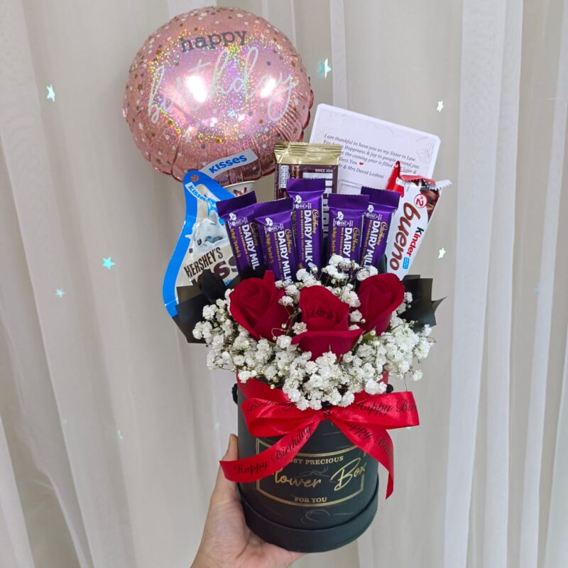 Charming Chocolate Box – Flowers & Chocolates | Florist in Kajang