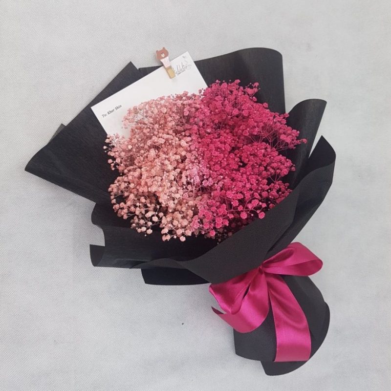 Oriental Love – Pink Baby Breath Bouquet | Florist in Kajang