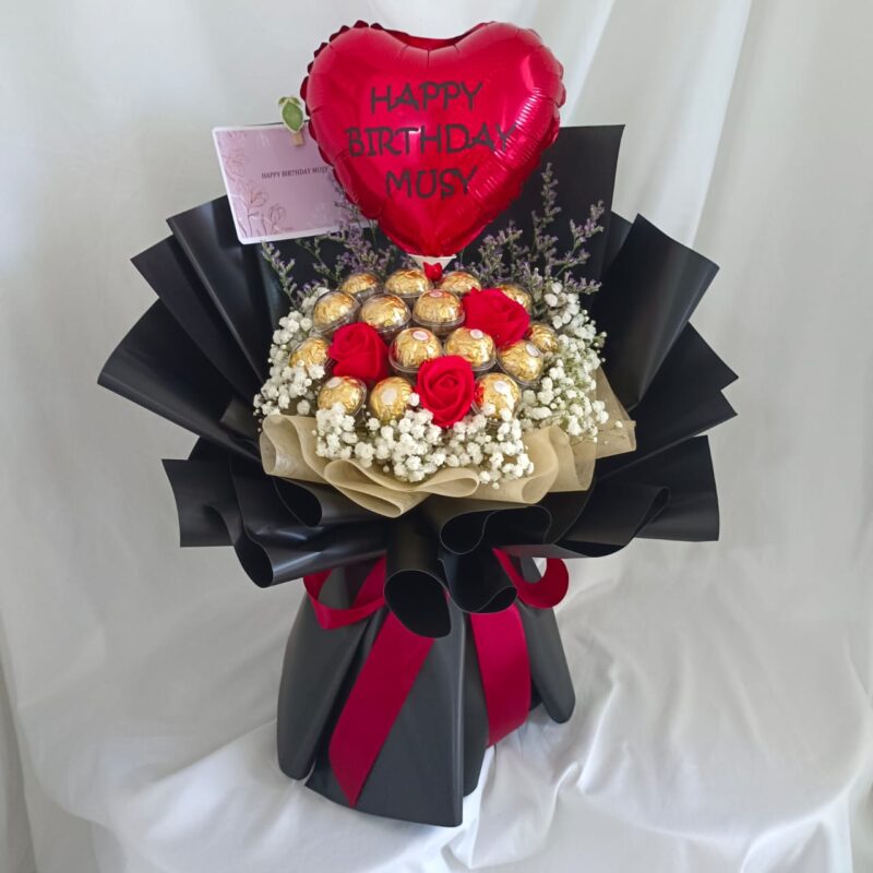 Roses Beauties – Roses & Chocolates Gift Box | Florist in Kajang
