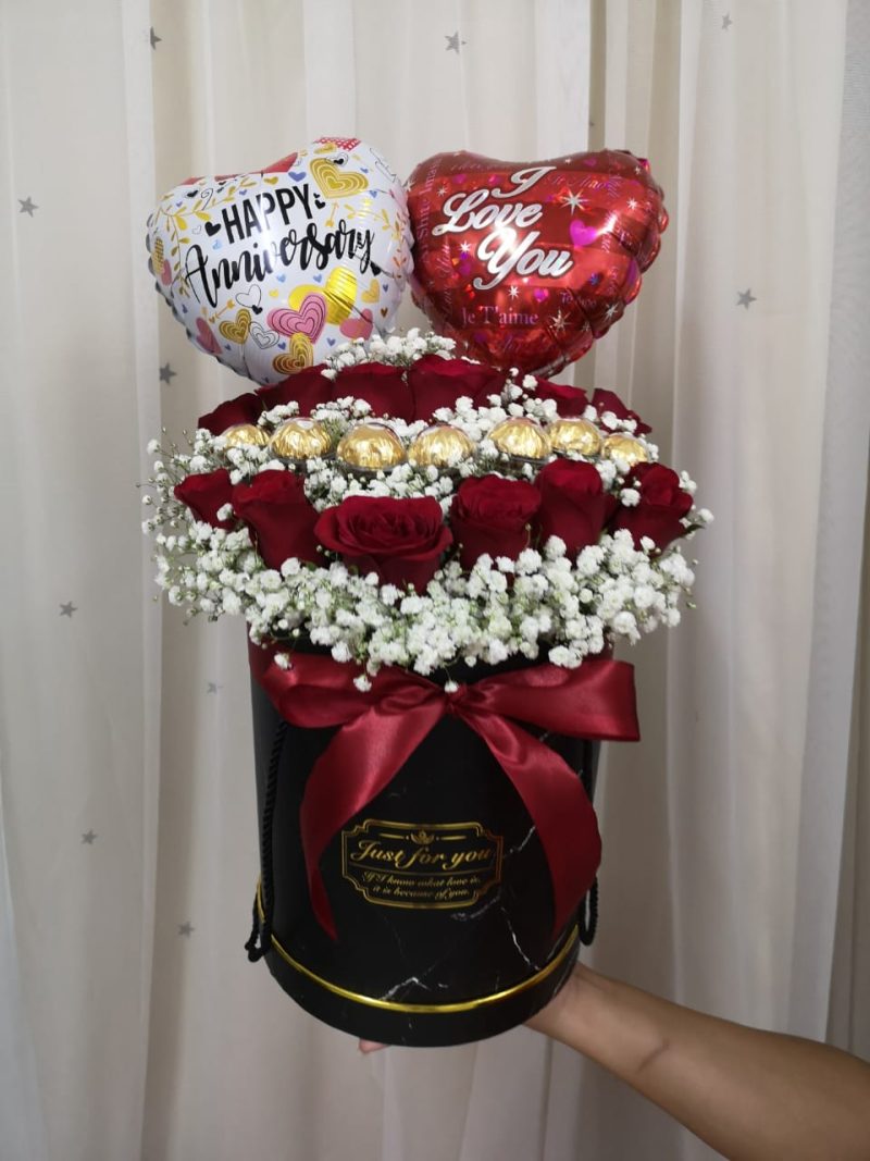 Sweet Tropical Box – Roses & Ferrero Gift Set | Florist in Kajang