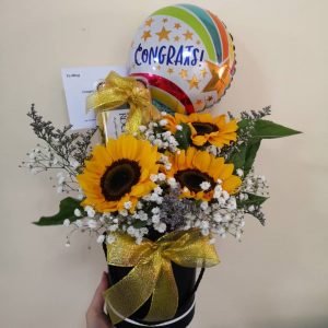 Sunflower & Ferrero Box Gift | Florist in Kajang