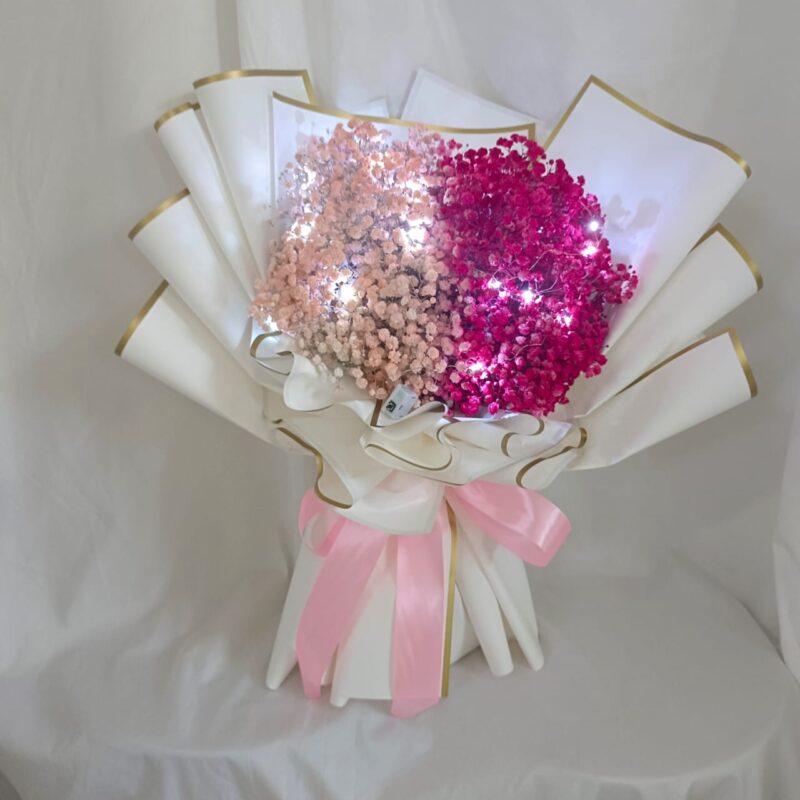 Two Tones Pink Baby Breath – Elegant & Romantic | Florist in Kajang