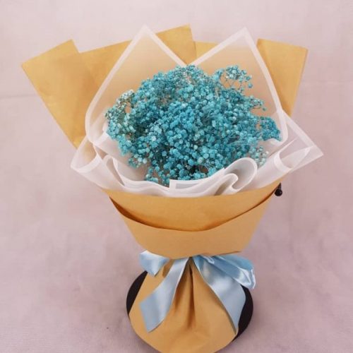 Breezing Baby – Tiffany Blue Baby Breath Bouquet | Florist in Kajang