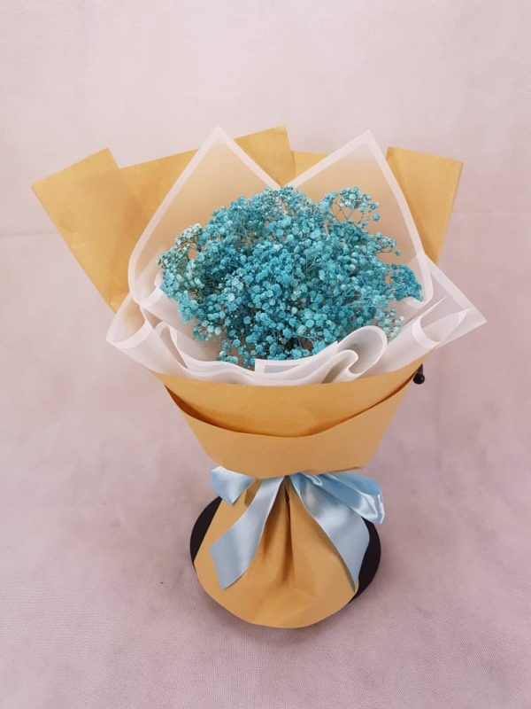 Breezing Baby – Tiffany Blue Baby Breath Bouquet | Florist in Kajang