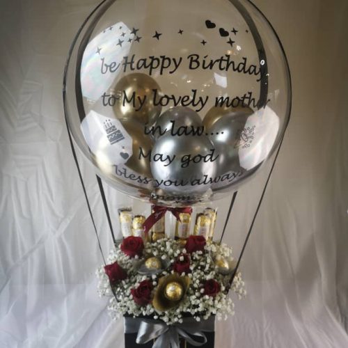 First Shoot Hot Air Ferrero Box | Florist in Kajang