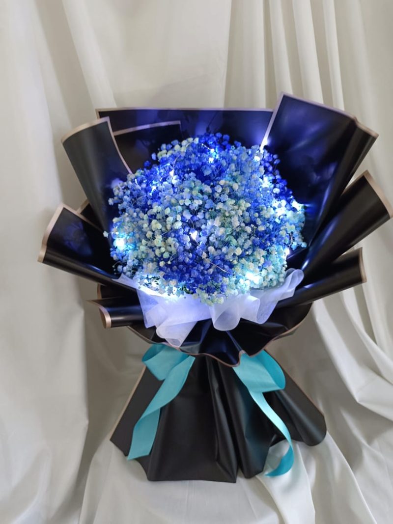 Oceanic Baby Breath Bouquet | Elegant Floral Gift | Florist in Kajang