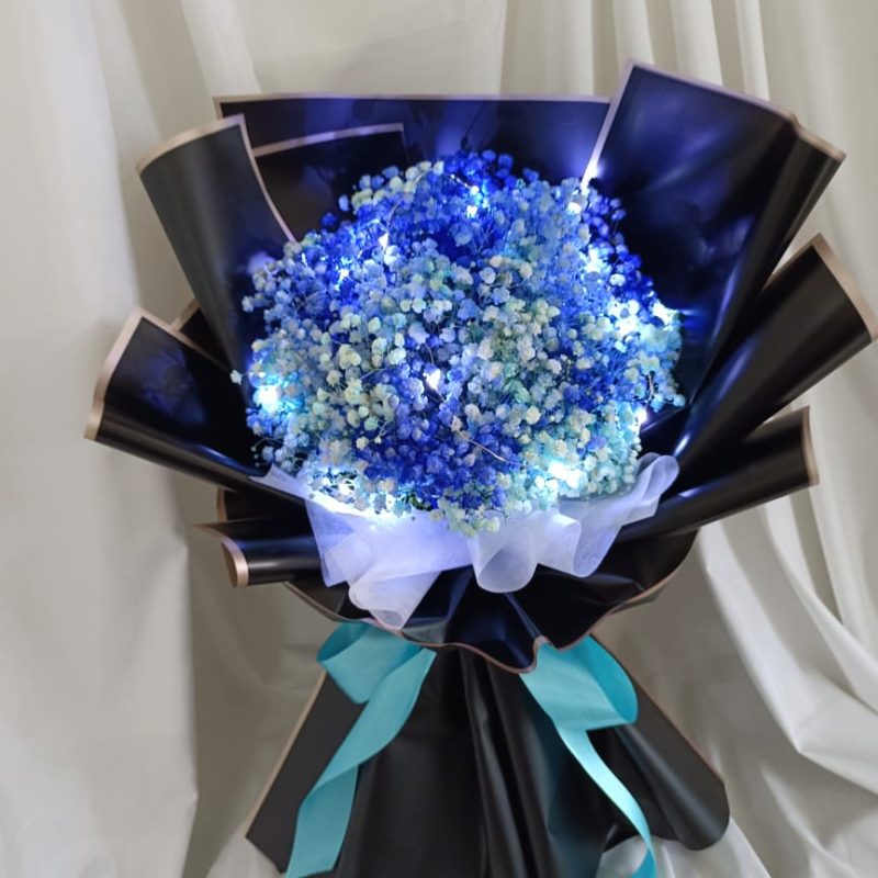 Oceanic Baby Breath Bouquet | Elegant Floral Gift | Florist in Kajang