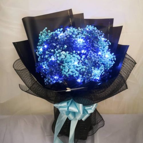 Wintry Celebration Baby Breath Bouquet | Florist in Kajang