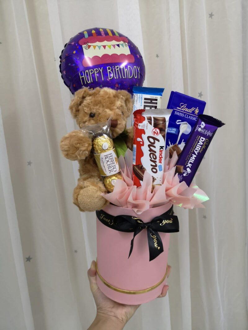 Brown Bear Chocolate Box – Cute & Sweet Gift | Florist in Kajang