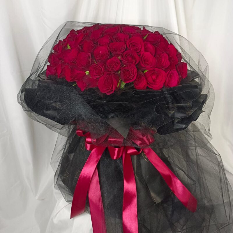 Eternal Love – 99 Red Roses Bouquet | Florist in Kajang