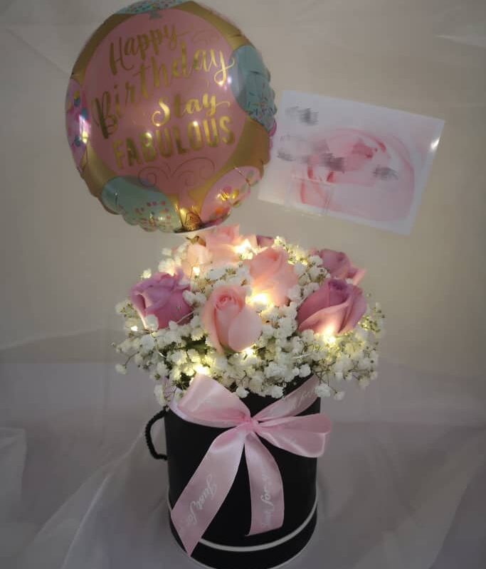 Stay Fabulous Flower Box – Birthday & Surprise Gift | Florist in Kajang