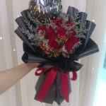 Flower Bouquet Black Matte