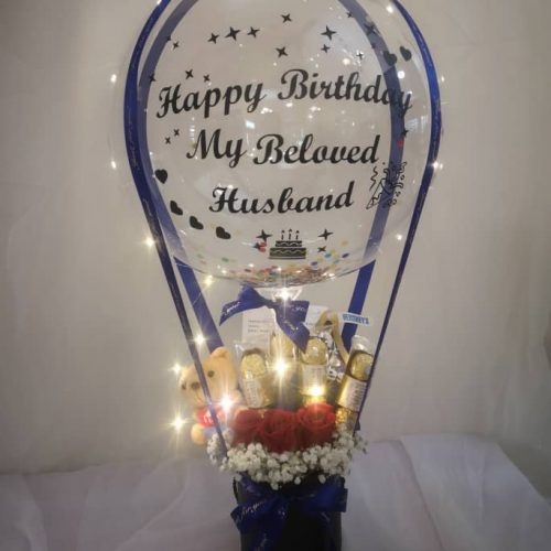 Hot Air Balloon Chocolate Box – Flowers & Chocolates | Florist in Kajang