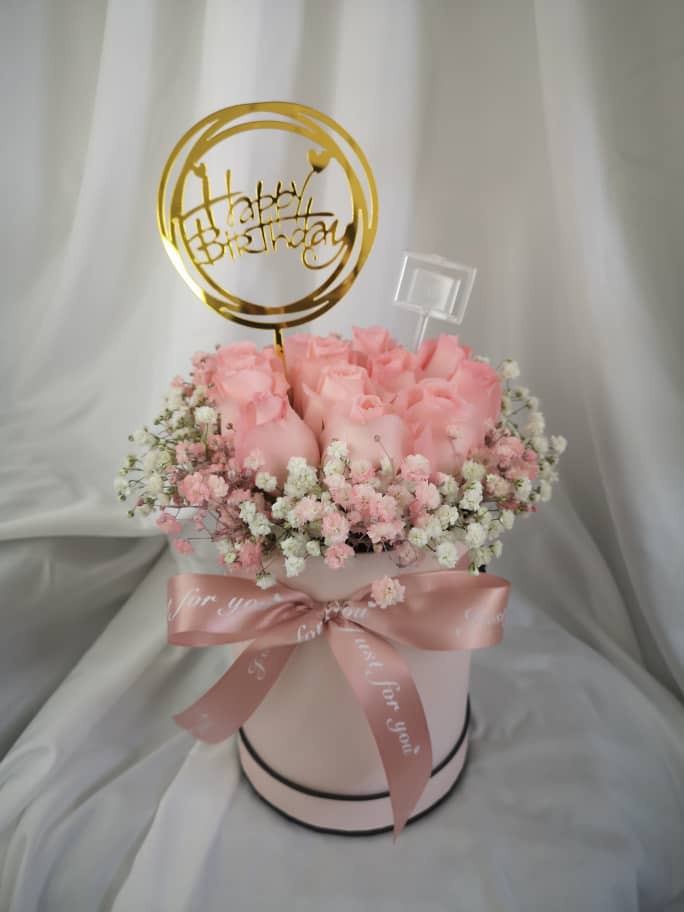 Pink Roses Box Florist in KL Flower Delivery KL