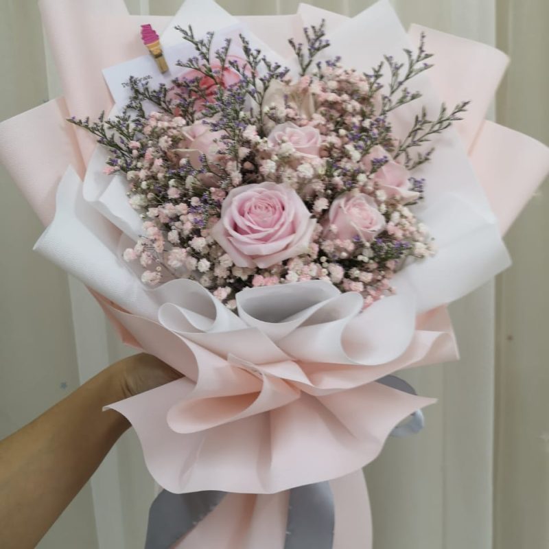 Guess Me – Pink Roses Bouquet | Florist in Kajang