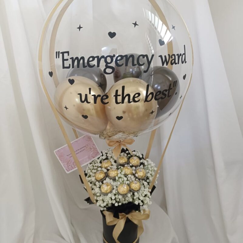 Grand Ferrero Hot Air Balloon – Chocolate & Flowers | Florist in Kajang