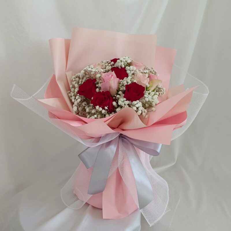 Pink Fancy – Elegant Rose Bouquet | Florist in Kajang