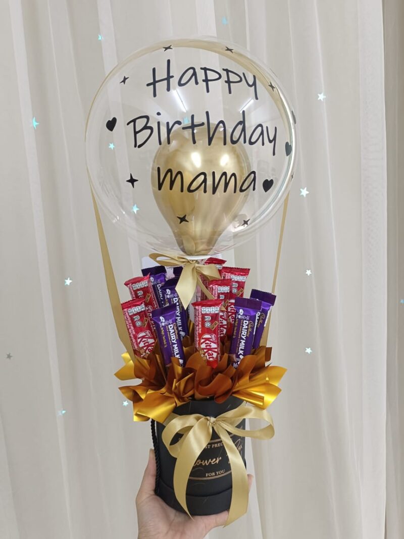 Happy Chocolate Box | Chocolate & Balloon Gift | Florist in Kajang