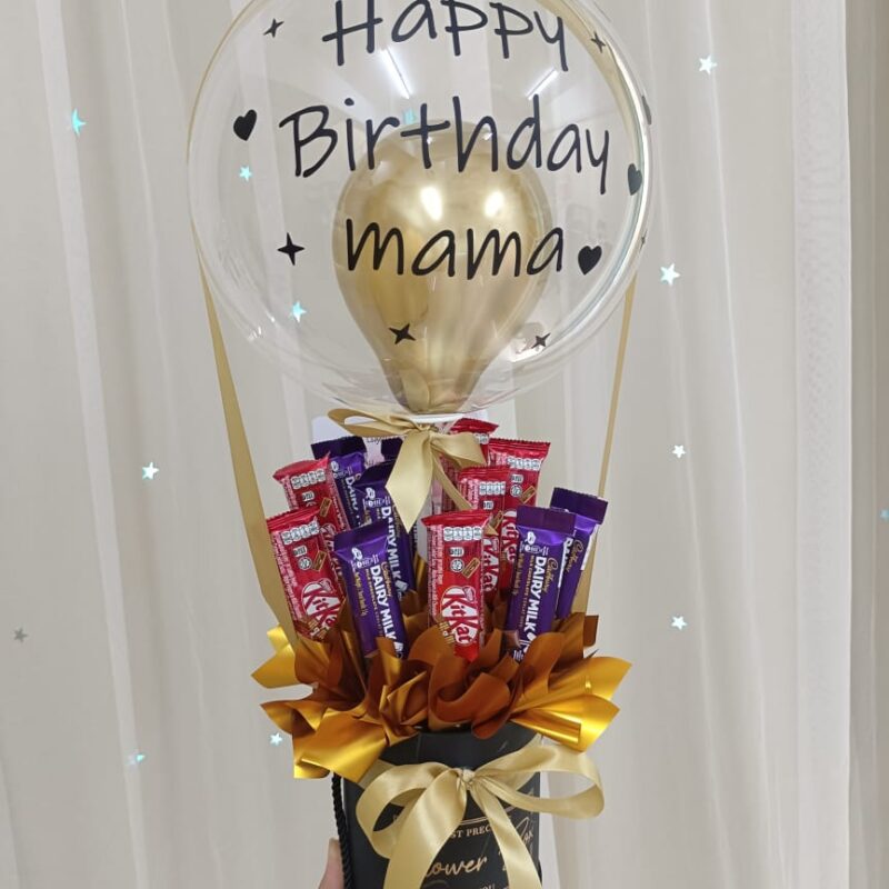 Happy Chocolate Box | Chocolate & Balloon Gift | Florist in Kajang
