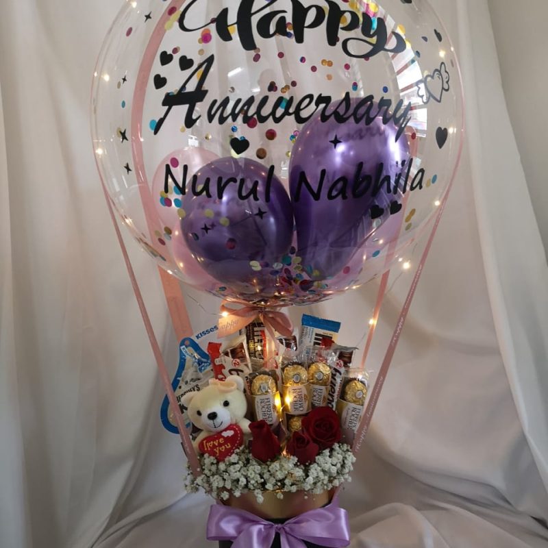 Sweet Chocolate Hot Air Balloon Box | Florist in Kajang