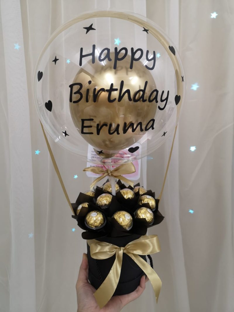 Cutie Ferrero with Hot Air Balloon | Florist in Kajang