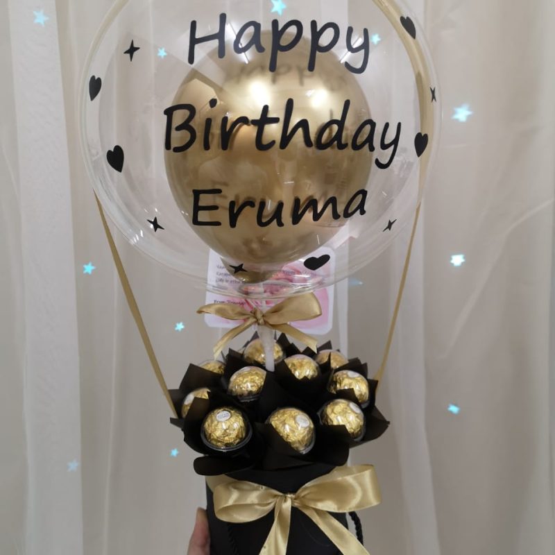Cutie Ferrero with Hot Air Balloon | Florist in Kajang