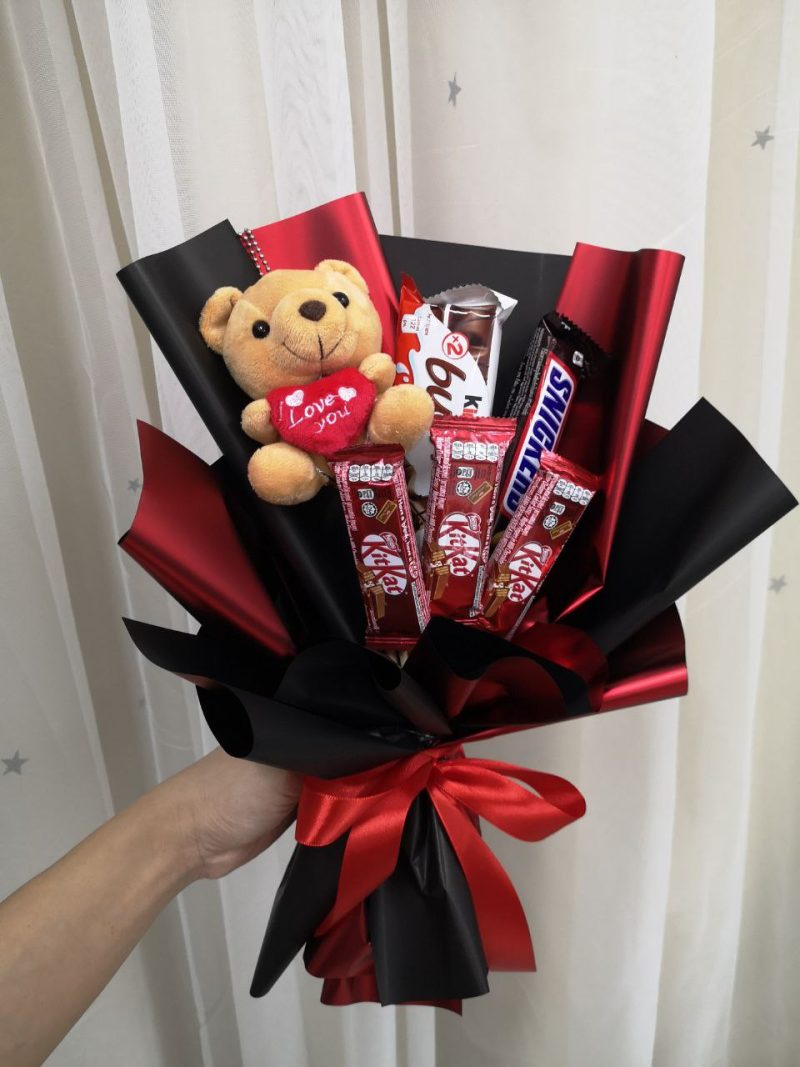 Mini Mini – Chocolate & Teddy Bear Bouquet | Florist in Kajang
