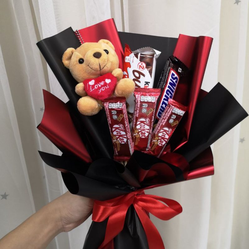 Mini Mini – Chocolate & Teddy Bear Bouquet | Florist in Kajang