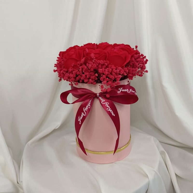 Amaze Soap Roses Box – 14 Red Soap Roses | Florist in Kajang