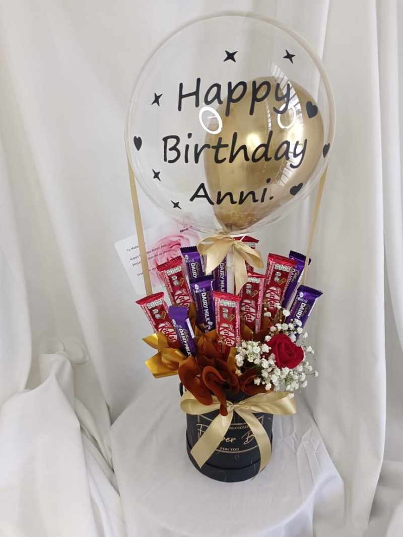 Dearly Hot Air Balloon – Chocolate & Flower Gift | Florist in Kajang