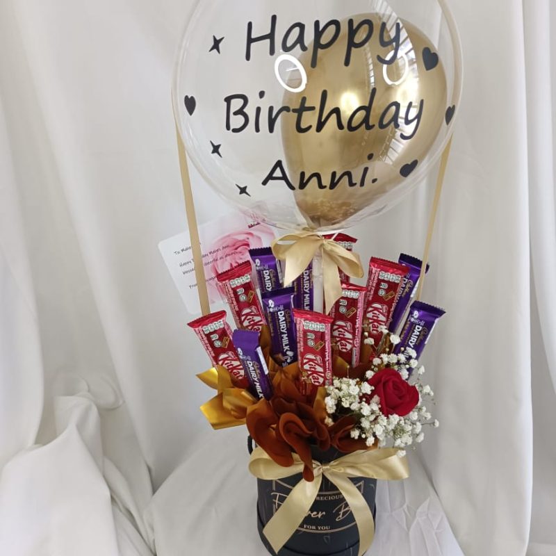 Dearly Hot Air Balloon – Chocolate & Flower Gift | Florist in Kajang