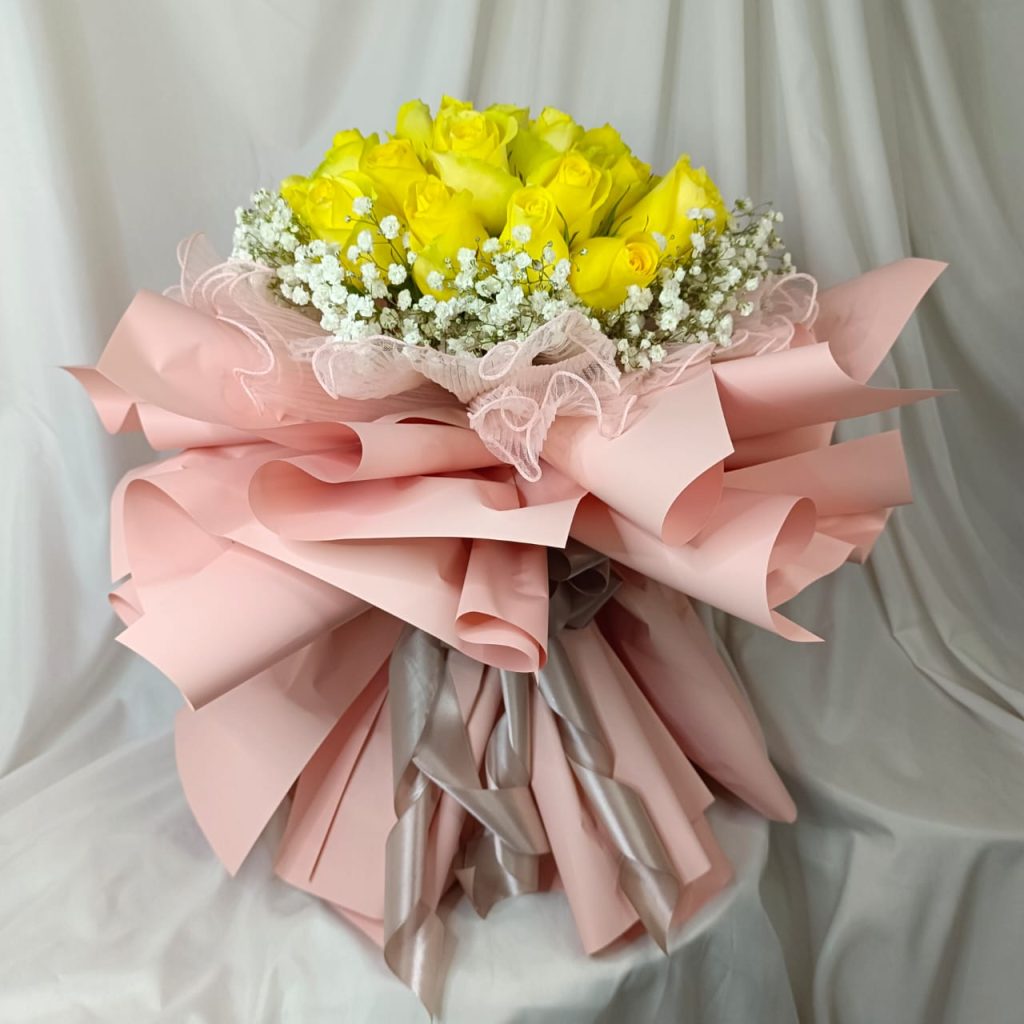 Premium Yellow Roses Bouquet Nieldelia Online Florist KL Flower