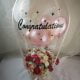 Flower Bouquet Adorable Box with hotair Balloon