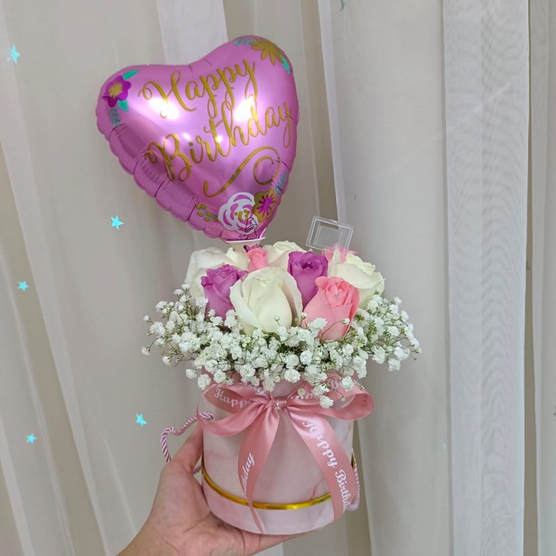 Flower Bouquet Birthday Celebration Box