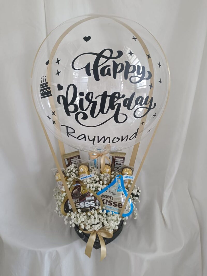 Mixed Chocolate Hot Air Balloon – Unique Gift | Florist in Kajang