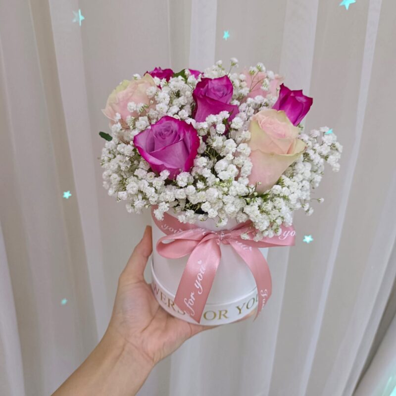 My Queen – Elegant Pink & Purple Roses | Florist in Kajang