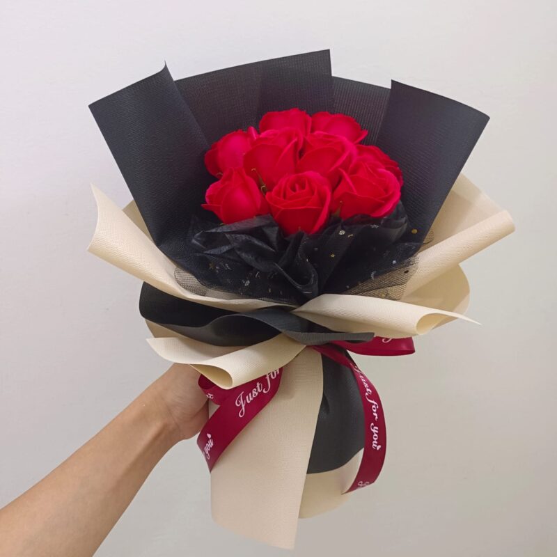 Small Red Soap Roses Bouquet – Lasting Love | Florist in Kajang