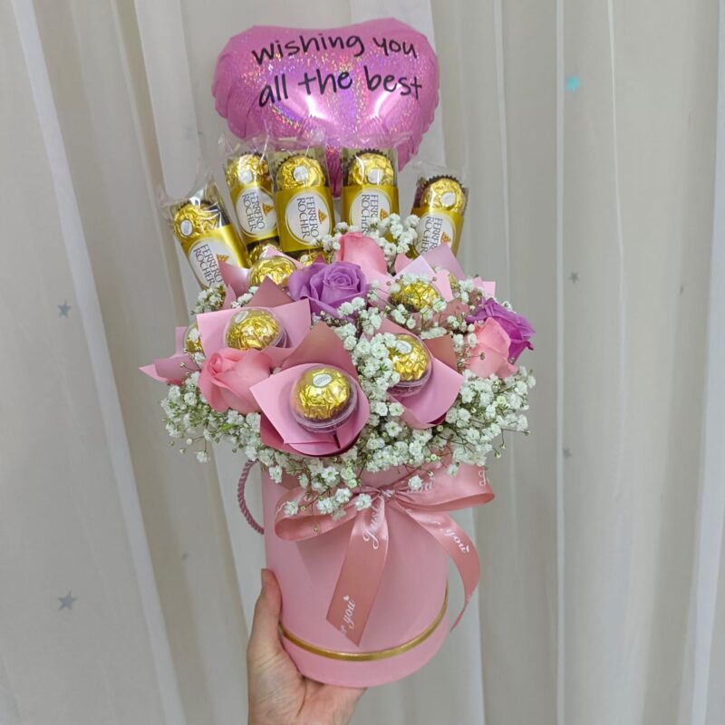 Garden of Love – Flowers & Chocolate Bouquet | Florist in Kajang