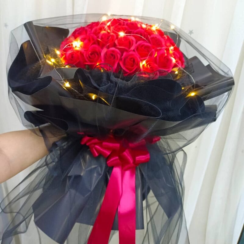 Amazing Wave – 50 Red Soap Roses | Florist in Kajang