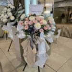 Flower Bouquet Condolence Stand 6